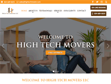 Tablet Screenshot of hightechmovers.com